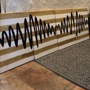 Arctic Monkeys painted canvases